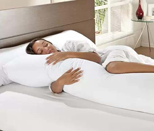 Capa/Fronha Para Travesseiro Gigante Almofada de Corpo Inteiro Para Gestante (Branco)