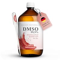 MAISON NATURELLE ® DMSO 99,9% – 1000 ml in Braunglas | Dimethylsulfoxid Lösung in pharmazeutischer Qualität | Maison Naturelle | DMSO Tropfen – Hochrein & Laborgeprüft