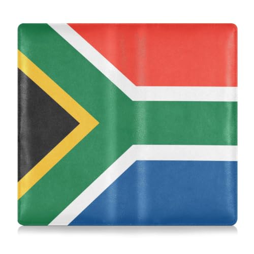 KLL Leather Car Registration and Insurance Holder South Africa Flag South