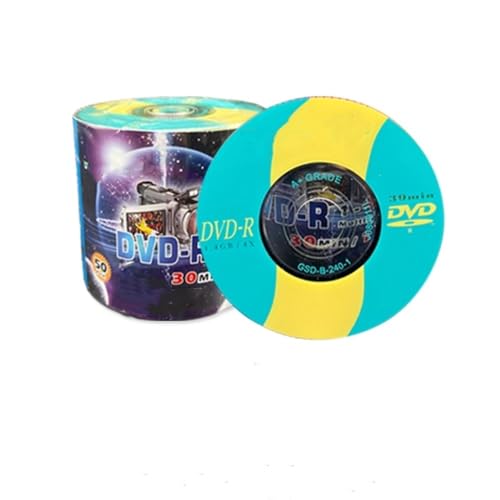 Paquete de 50 discos DVD-R en blanco grabables de 8 cm y 3 pulgadas para cámara de video DVD VCR de 1,4 GB/30 min 1-8X