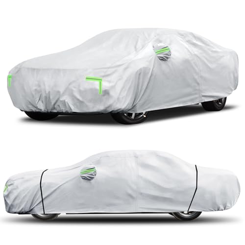 Image of Car Cover Custom Fit for Mazda Miata MX-5 1989-2025,6 Layers Truck Cover Waterproof All Weather for Automobiles,Outdoor Full Exterior Cover,Rain, Sun, Wind Protection,Silver