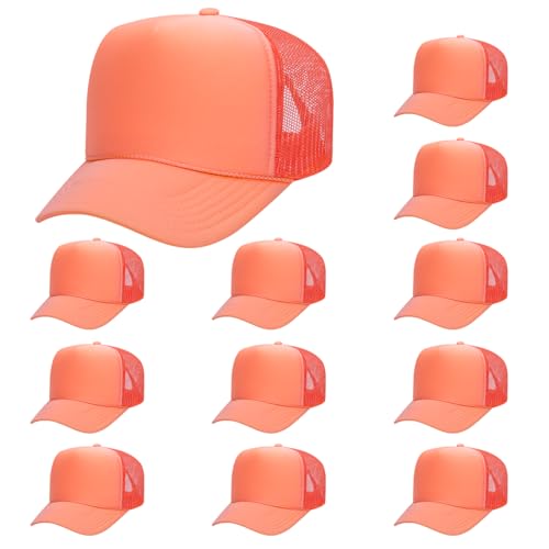 Image of OTTO Polyester Foam Front 5 Panel High Crown Mesh Back Trucker Hats in 97, Bulk, Wholesale