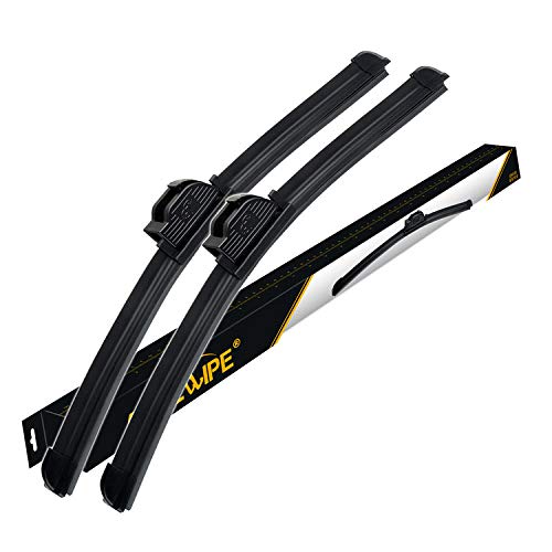 Windshield wiper baldes, 26" + 20" Bracketless Beam Wiper U J Hook Windshield