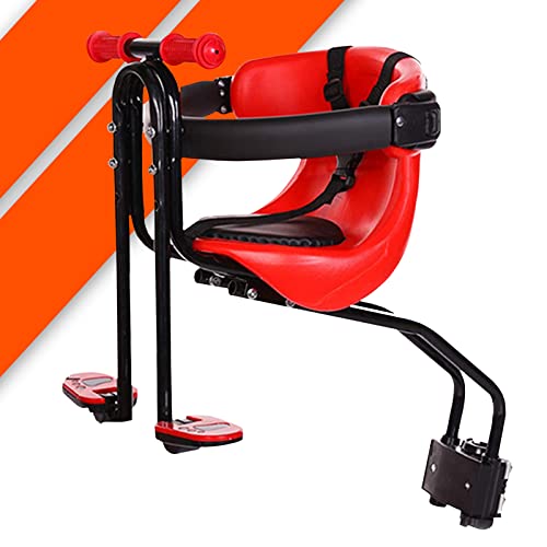 Bonplus BP | Asiento Bicicleta para Niños | Asiento Bicicleta Niño | Portátil y Extraíble | Portabebé Ciclismo | Silla Delantera para Niños con Cinturón de Seguridad