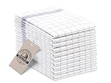 ZOLLNER 10er Set Geschirrtücher Baumwolle in 50x70 cm - super saugstarke und langlebige Küchentücher - waschbar bis 95°C – in blau weiß kariert - Gastronomiequalität - Oeko Tex® Zertifiziert