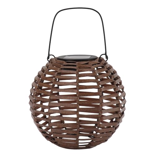 Lanterne solaire en rotin pour illuminer vos soirées de patio