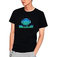 and Barrel Up Flashing Party DJ Shirt T and LEDLight Activado