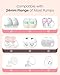 Nuliie 3-in-1 Flange Sizing Kit 13/15/17/19/21mm for 24mm Electric Double Breast Pump Flange/Shield, 10PCS Silicone Flange Inserts to Boost Pumping Efficiency & Comfort, BPA-Free Essential for Moms