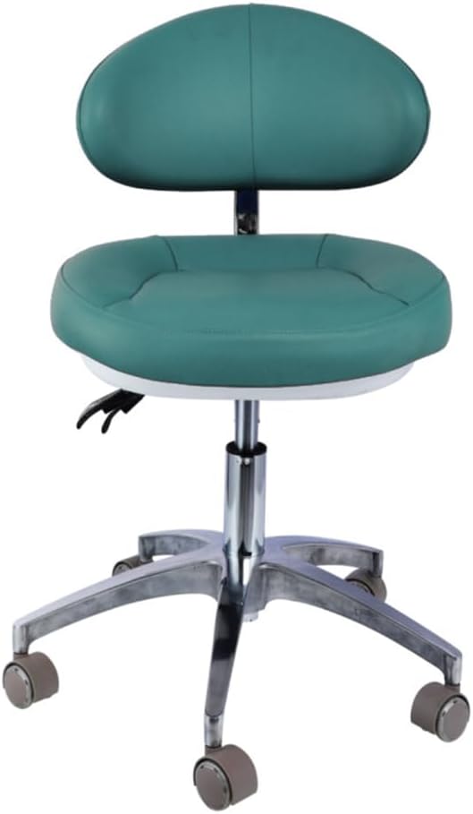 SFKLYU Drafting Chair Adjustable Tall Shop Stool, 360° Movable Office Chair, Rolling Stool with Back Support for Studio, Classroom, Lab, Counter, Medical,A4