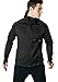 TSLA Men's Full Zip Up Hoodie Jacket, Long Sleeve Performance Training Hoodie, Lightweight Workout Running Track Jackets, Active Fullzip Jacket Black, Large