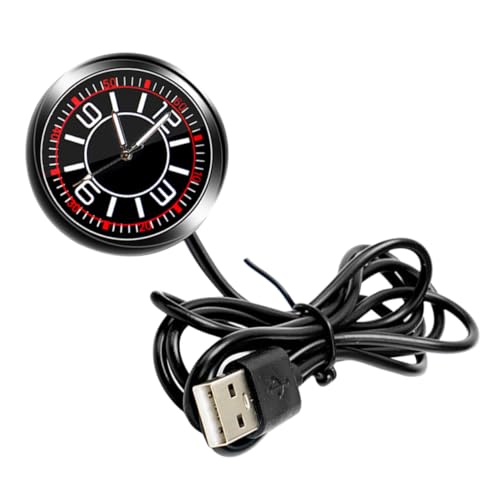 ABOOFAN Bootsuhr Autouhr Auto Armaturenbrettuhr Batteriebetriebene Uhr Mini Uhr Kleine Auto Armaturenbrett Digitaluhr Uhr Für Auto Armaturenbrett Uhr Armaturenbrett Mattierte