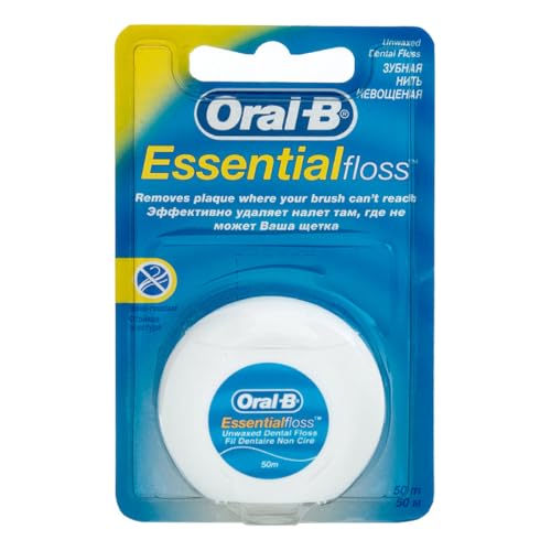 Oral-B Essential Floss Seda Dental Menta - 50 m, paquete de 4
