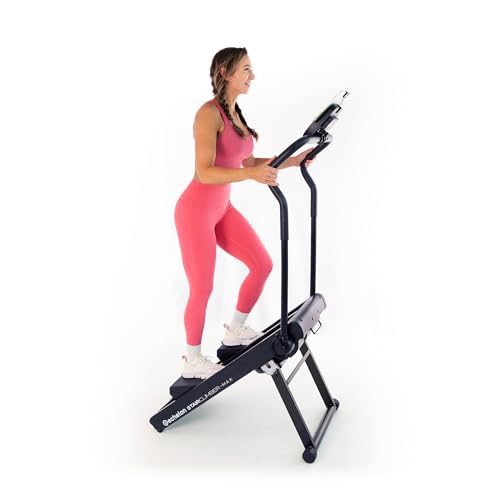 Image of Echelon Stair Climber Max for Home | 32 Magnetic Resistance Levels, LCD Display, Bluetooth, Adjustable Foam Handlebars, Foldable Home Cardio Machine, Supports Up to 300 LB