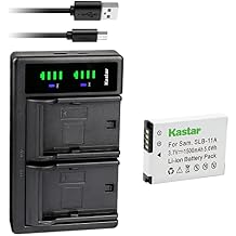 Kastar 1-Pack Battery and LTD2 USB Charger Replacement for Samsung SLB-11A SLB11A Battery, Samsung CL65, CL80, EX1, HZ25W, HZ30W, HZ35W, HZ50W, ST1000, ST5000, ST5500, TL240, TL320 Digital Camera
