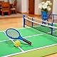 Miniatur Tennisschläger Puppenhaus Sport Dekor Miniatur Werkzeuge Micro Toys Tennisschläger Tennisschläger Frauen Desktop Mini Tennisschläger Lustiges Minihaus Werkzeug
