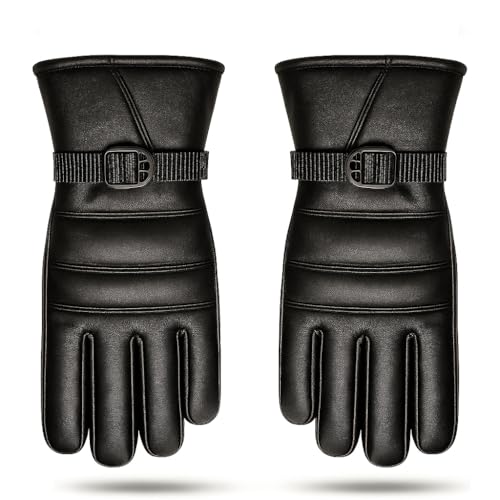 Image of TLN Genuine Leather Gloves for Men | Premium Soft & Warm Winter Gloves | Stylish Driving, Biking & Riding Gloves | Durable Hand Gloves for Outdoor, Motorcycle & Daily Use