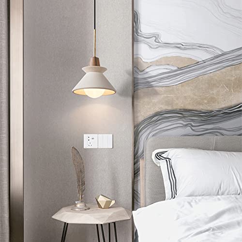 Candelabro simple E27 de cemento gris para decoración interior de restaurantes modernos 6