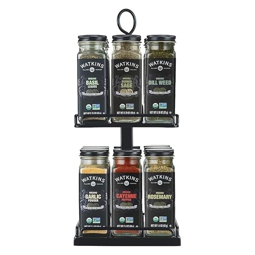 Watkins Countertop Two Tier Rotating Spice Rack
