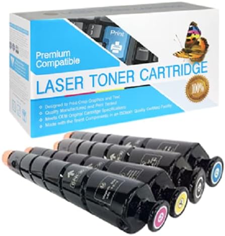 Compatible Toner Cartridge Replacement for Canon GPR-30 / GPR30 / 2789B003AA / 2793B003AA / 2797B003AA / 2801B003AA (C,M,Y,K,4 Pack)