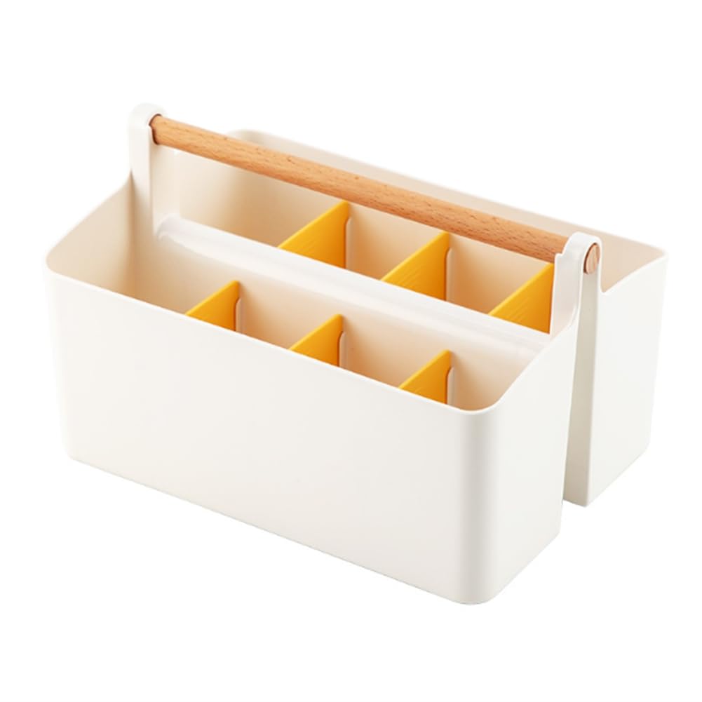 CTRLZS Desk Organizer Multi-Functional Carry Divided Storage Tote Plastic Pencil Pen Holder Stationary Organizer Easy To Use