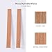 Ziosxin 50 Pieces Thicken Smokeless Cherry Wood Candle Wicks - Long Lasting Flame - Easily Burn(Without Base and Glue Point), Candle Wick H*W*D(5.1