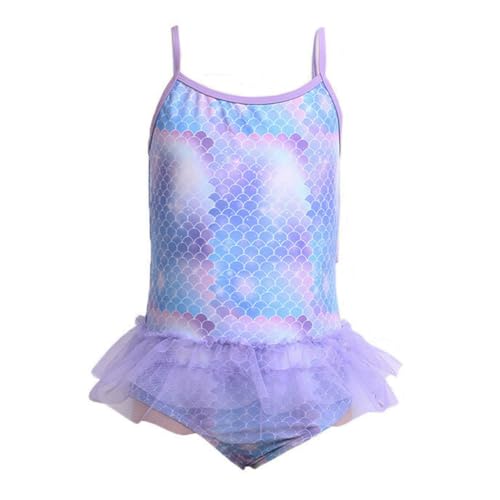 Girls Swimsuit, One Piece Bathing Suit, Mermaid Swimming Suit for Girls, Kids Swimwear for Ages 6-10