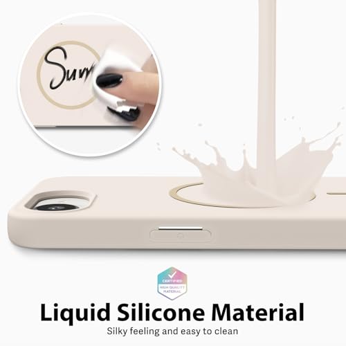 Coque magnétique iPhone 16e fine compatible recharge MagSafe en silicone souple