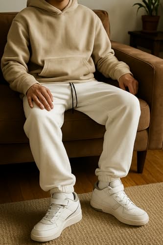 Image of dockstreet Mens Baggy fit Jogger /Sweatpants /Gym Gear, Trouser, Loose Home Relaxed Pants