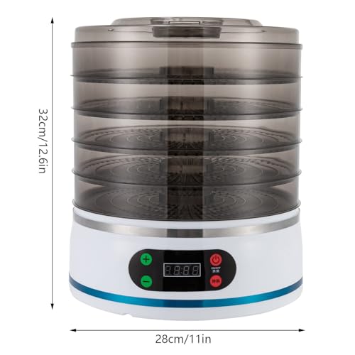 Dörrautomaten, 350W Lebensmittel-Dehydrator Lebensmittel Jerky Gemüse Früchte Trockner Maschine, Dörrapparat für Lebensmittel Fleisch Gemüse Obst Trockner – Bild 5