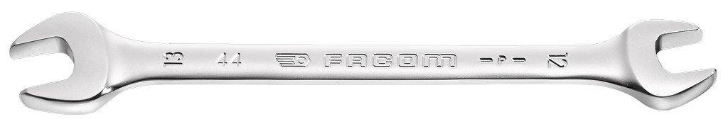 Facom Metric 12 x 13 mm Satin Chrome Double Ended Open Spanner