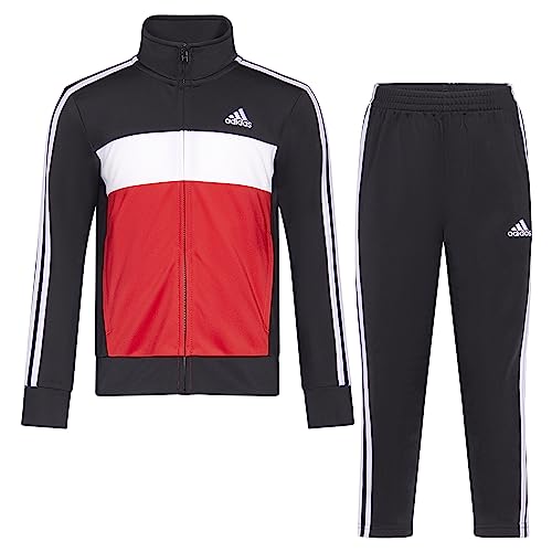 adidas boys 2-piece Color Block Tricot Track Set