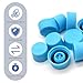CouTunp 10PCS Car A/C Valve Core Caps, R134a Replacement Valve Caps for Car Air Conditioning, High & Low Pressure Valve Cap, Leakproof AC System Seal Cap Dust Caps (Blue)