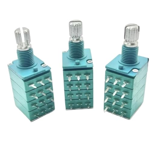 Potentiomètre rotatif audio 4 voies R1320GOJH1B02 axe de 15 mm cranté