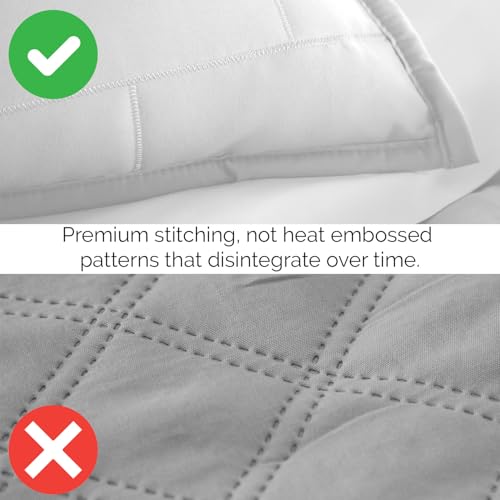 Image of Southshore Fine Living, Inc. Daybed Covers for Twin Bed, 6-Piece Twin Bedding with Daybed Cover Set, 3 Pillow Shams, Bedskirt, Throw Pillow - Day Bed Quilt Sets, Day Bed Covers, Brickyard White