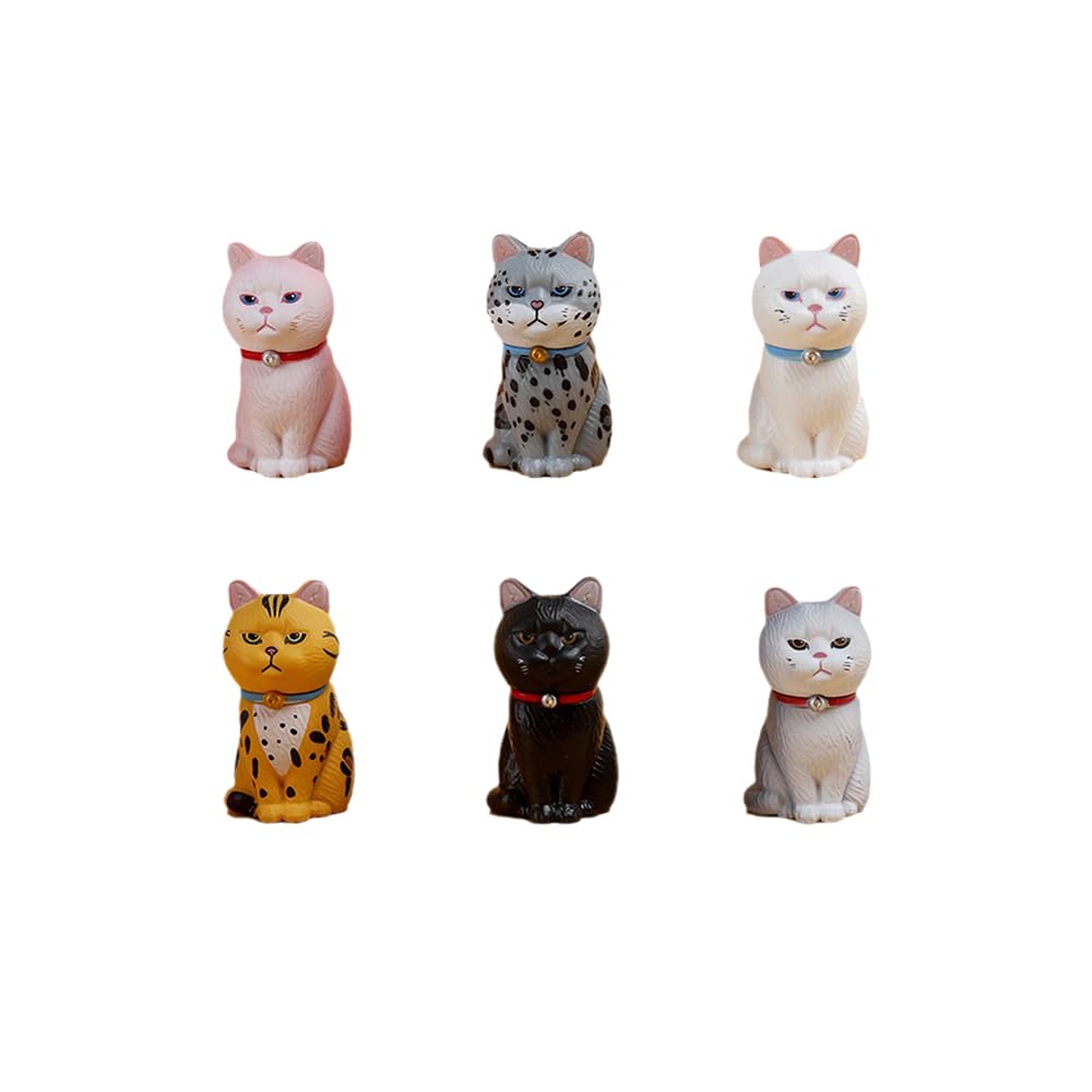 Figure Toppers Birthday Pet Cat Model Figurines Cat Desktop Pet Character Figures