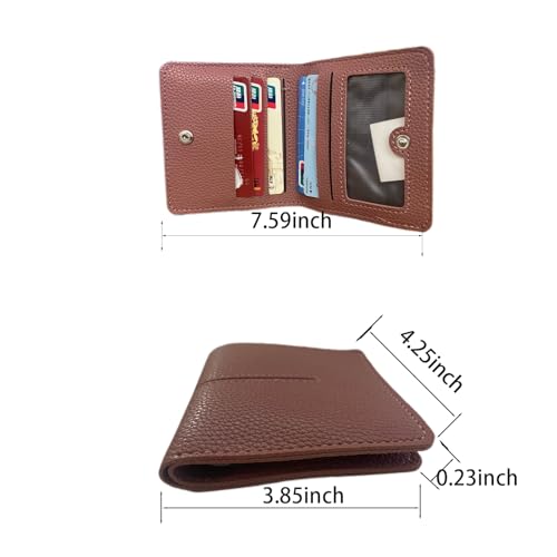 Women's Wallet Leather Bifold Wallet Bank Card Credit Card Bag Ladies Money Clip Bifold Buckle Zipper Money Clip2