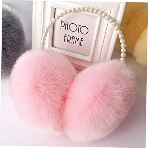 Orejeras de peluche para niña en días de nieve | Dos cubiertas de invierno cómodas y cálidas 2