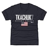 500 LEVEL Brady Tkachuk Ottawa USA Elite Youth Shirt (Tri Navy, 10-12Y Large)