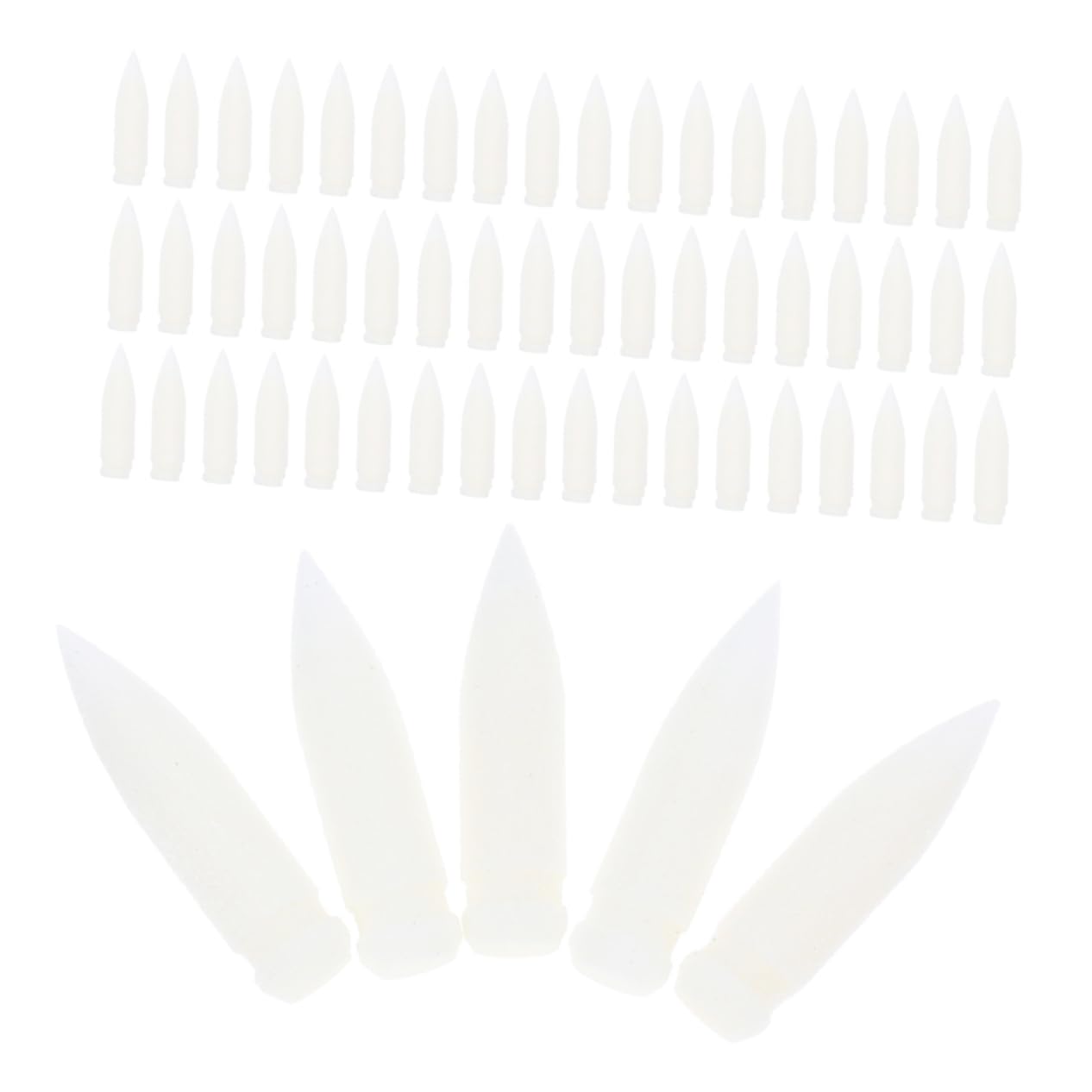 BCOATH 100pcs Acrylic Marker Replacement Nibs: Nylon Soft Head Tips Refillable Pen Joints For Permanent Markers Artists Supplies