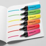 Pelikan® Textmarker 490 Zakreślacz Mix kolorów | Zestaw 6 sztuk | Flamaster Marker Pisak Mazak | Do Szkoły Biura Na studia | Szybkie zaznaczanie Przypomnienie Info | Dla Uczniów Nauczycieli Studentów