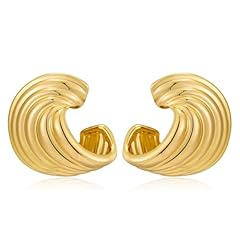 Spiral stripe earrings