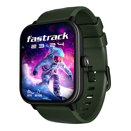 Fastrack Limitless Glide X 1.83" Smart Watch with Ultra UV HD Display, SpO2, Heart Rate & Sleep Tracking, Bluetooth Calling, 100+ Sports Modes, 5-Day Battery, Smartwatch for Men & Women (Green) view 1