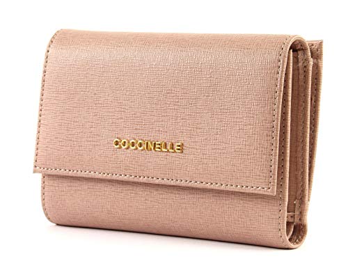 Preisvergleich Produktbild Coccinelle Metallic Saffiano Flap Wallet Pivoine