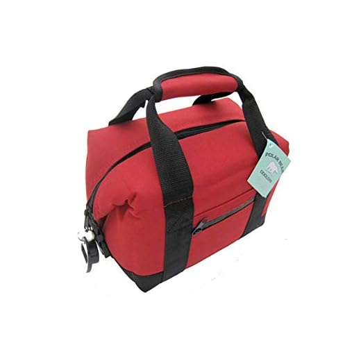Polar Bear Coolers 6 Pack Original Soft Cooler Red