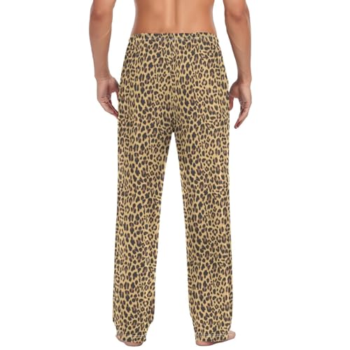 JUNZAN Cheetah Print Pajama Pants for Men Pj Pants Mens Pajama Bottoms XL2