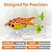 5 PCS Soft Frog Swimbait Lures for Bass and Trout, Topwater Floating Weedless Fishing Bait with Rotating Legs