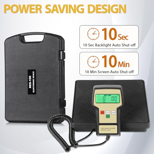 Báscula digital portátil ZENY para refrigerante 220 Lbs miniatura 6