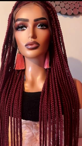 Perruque full lace tressée 40 pouces longue en dentelle avec baby hairs