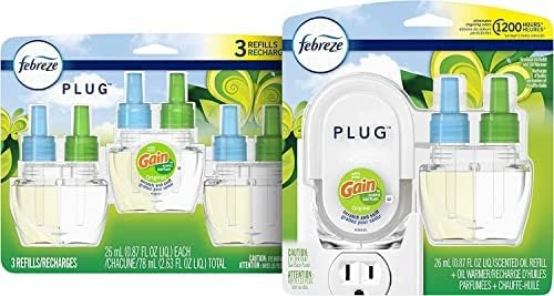 Febreze PLUG, Gain Original, Starter Kit & (4) .87 fl. oz. Oil Refills