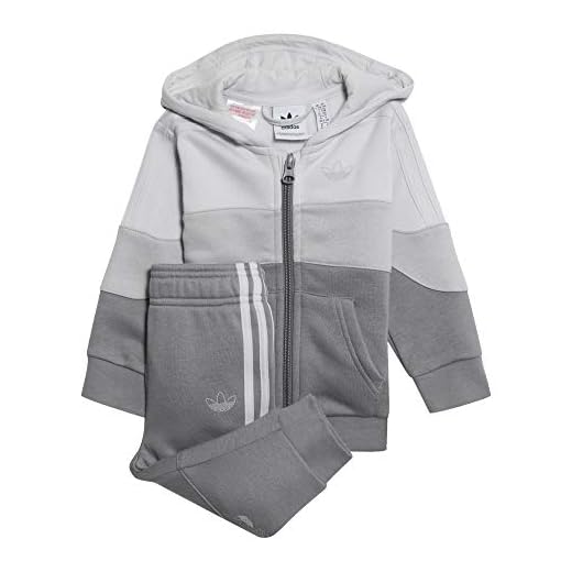 adidas Barn BX2.0 FZ HOODIE träningsdräkt, grå en f17/grå två f17/grå tre f17, 912M
